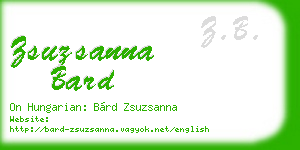zsuzsanna bard business card