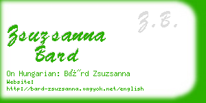 zsuzsanna bard business card